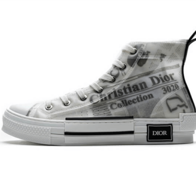 D&R Sneakers B23 Oblique Transparency High H565 White Black