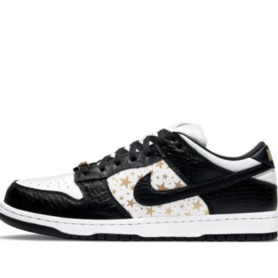 Superme x Dunk SB Low Black Stars