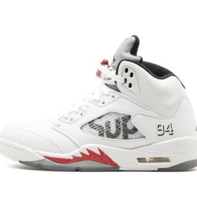 Supreme x Jordan5 Retro White