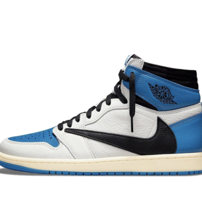 Travis Scott x Fragment x Jordan1 Milit ary Blue