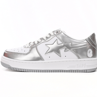 1H73 191 921 A Bathing Ape Bape Sta Low Silver