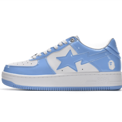 1M70-191-001 A Bathing Ape Bape Sta Low White Blue